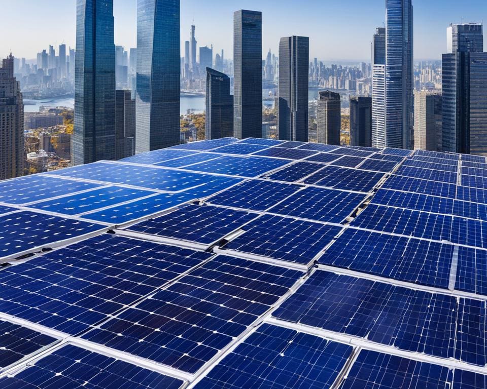 zonne-energie in steden