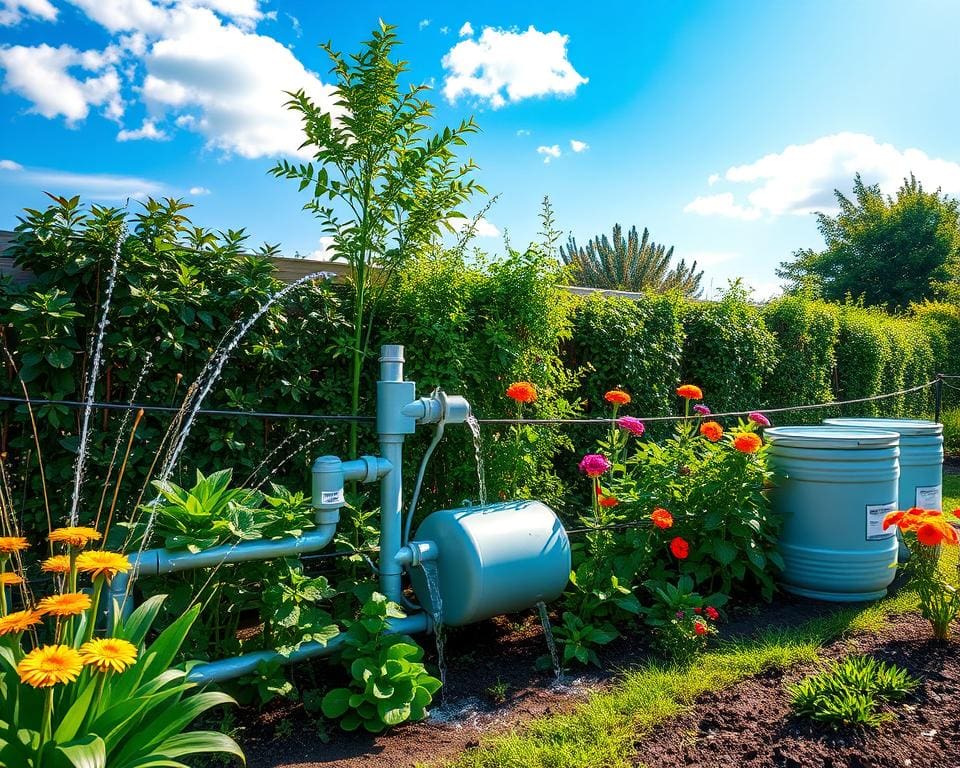 Waterbesparende tuinirrigatiesystemen