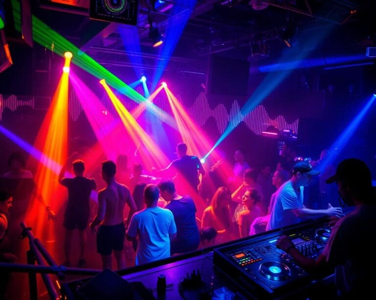 Discotheekfeest met een mix van house en techno beats