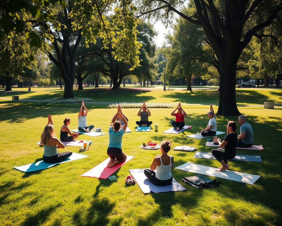 Yoga in de buitenlucht