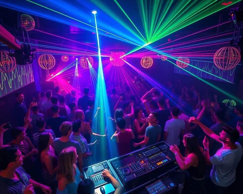 house en techno muziek discotheekfeest