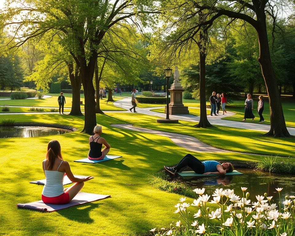 wellness in het park