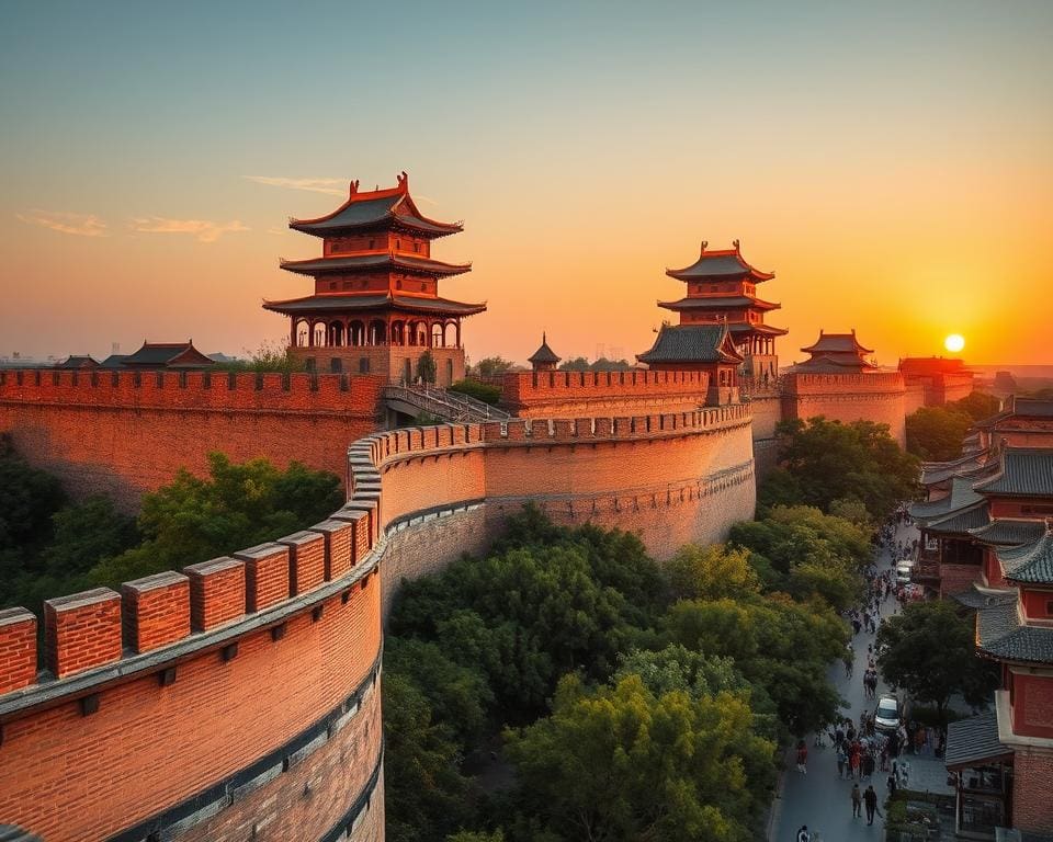 Reizen naar de historische stadsmuren van Xi'an